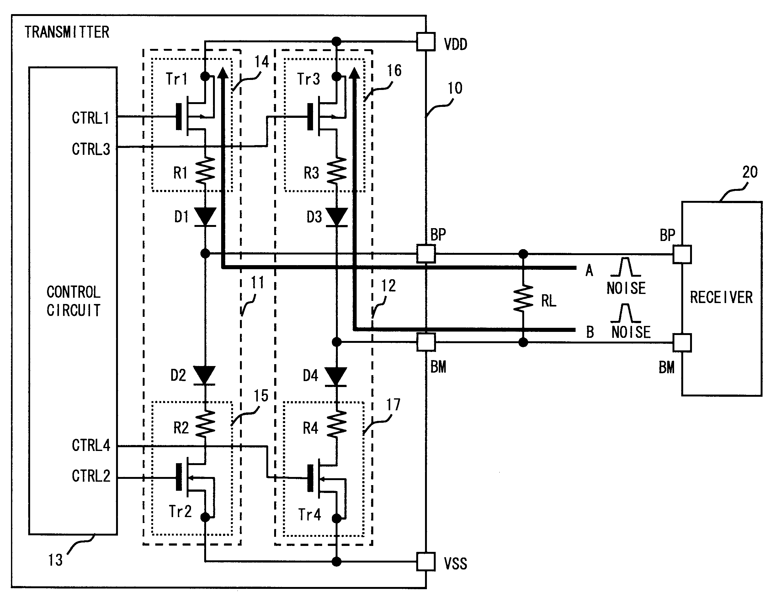 Transmitter and control method for same