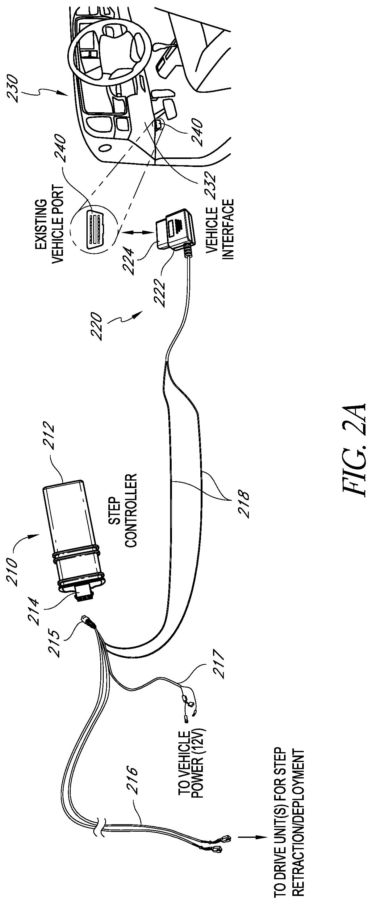 Remotely controlled vehicle step and lighting systems