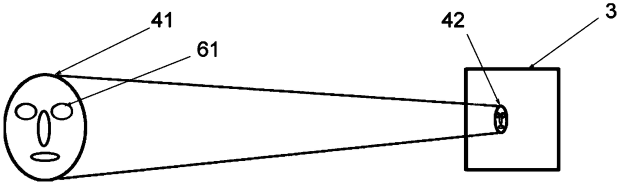 A non-contact human body control lamp control system and method