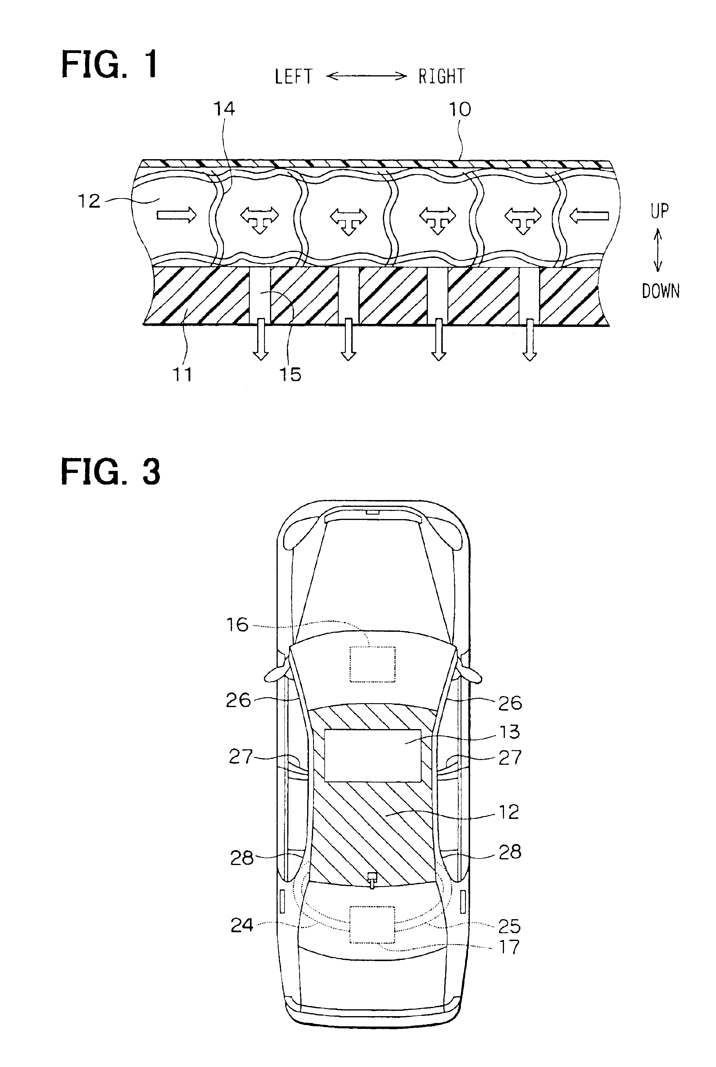Ceiling air passage system for vehicle air conditioner