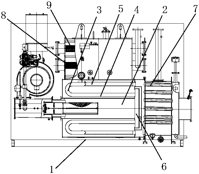 Compact efficient vacuum boiler