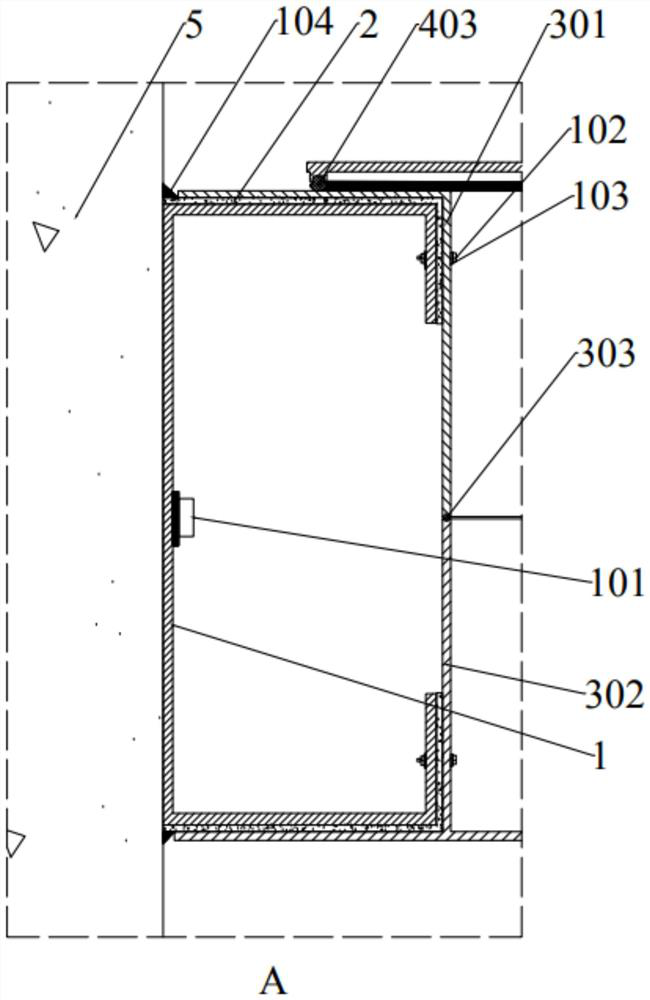 Metal window with thermal bridge partition structure