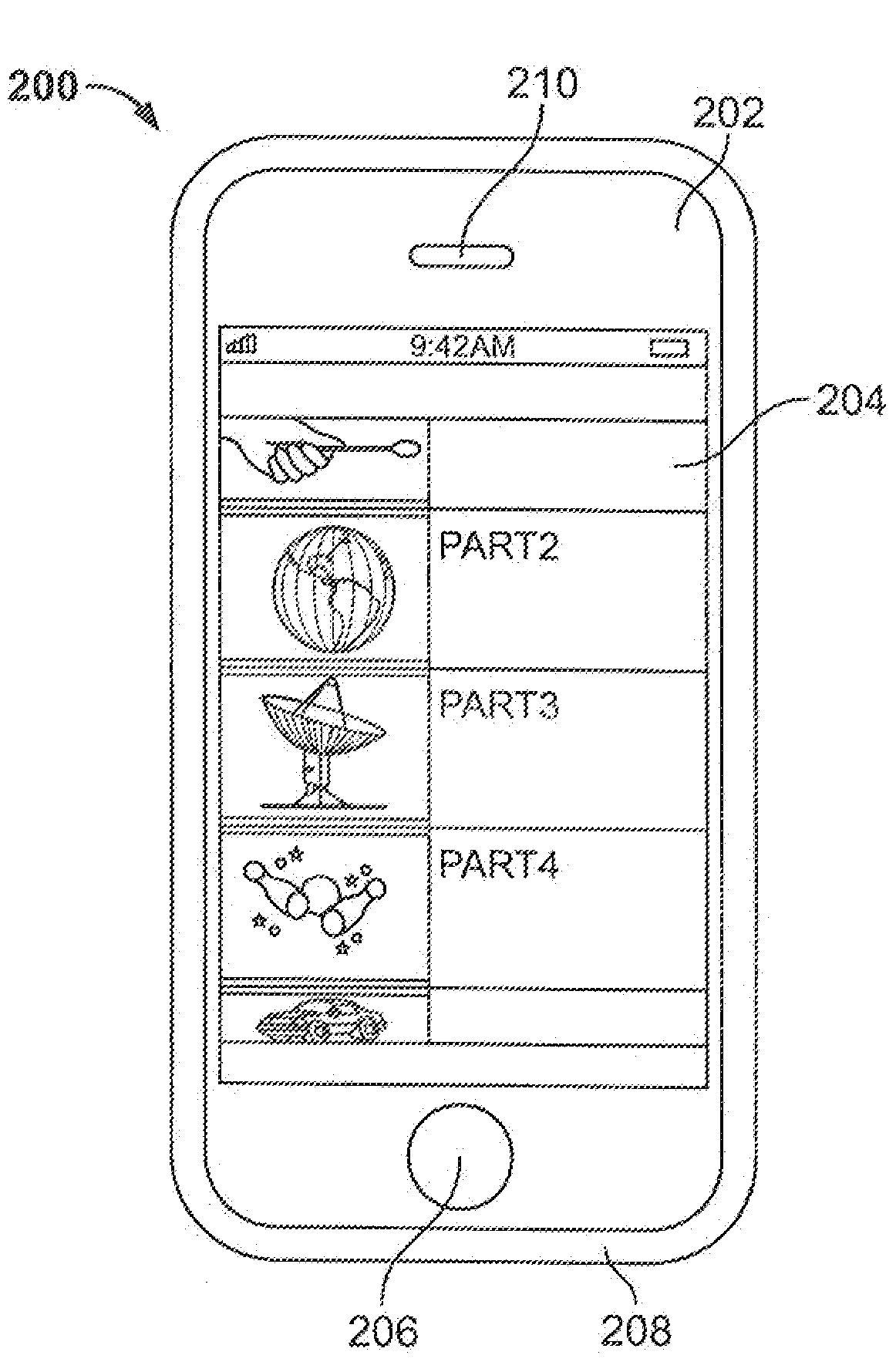 Tactile feedback in an electronic device