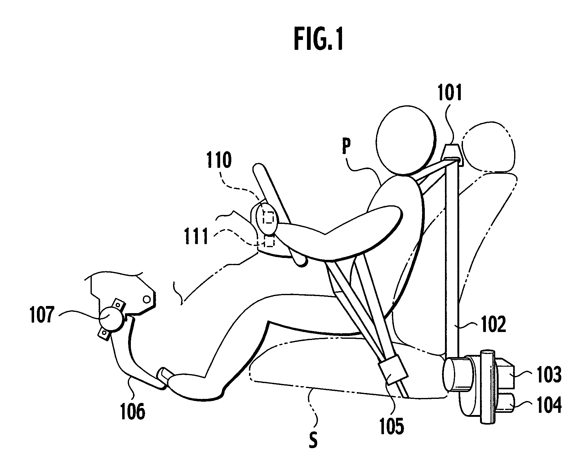 Variable passenger restraint controlled system