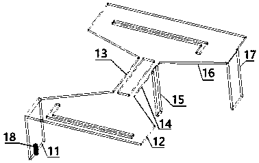 L-shaped slit double-bridge multi-frequency antenna