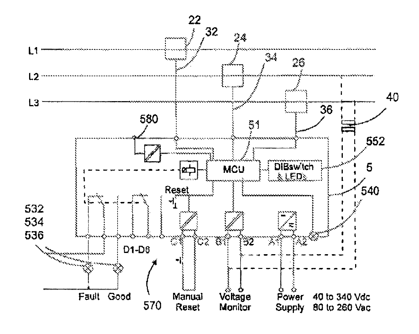AC current sensor for measuring electric AC current in a conductor and an indicator system comprising such a sensor