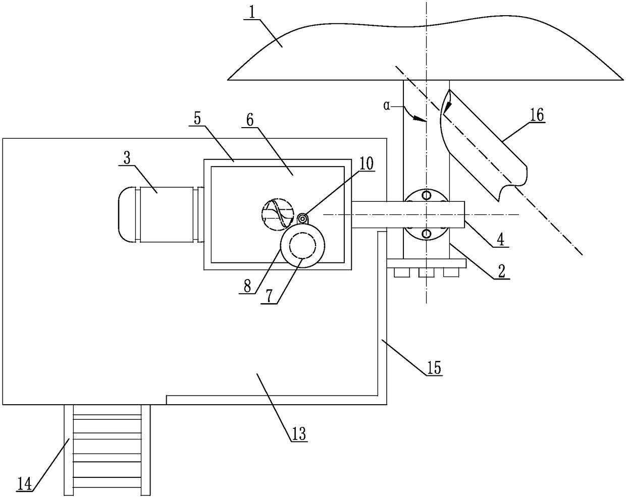 Feeding device of sulphur burning furnace for bromine production