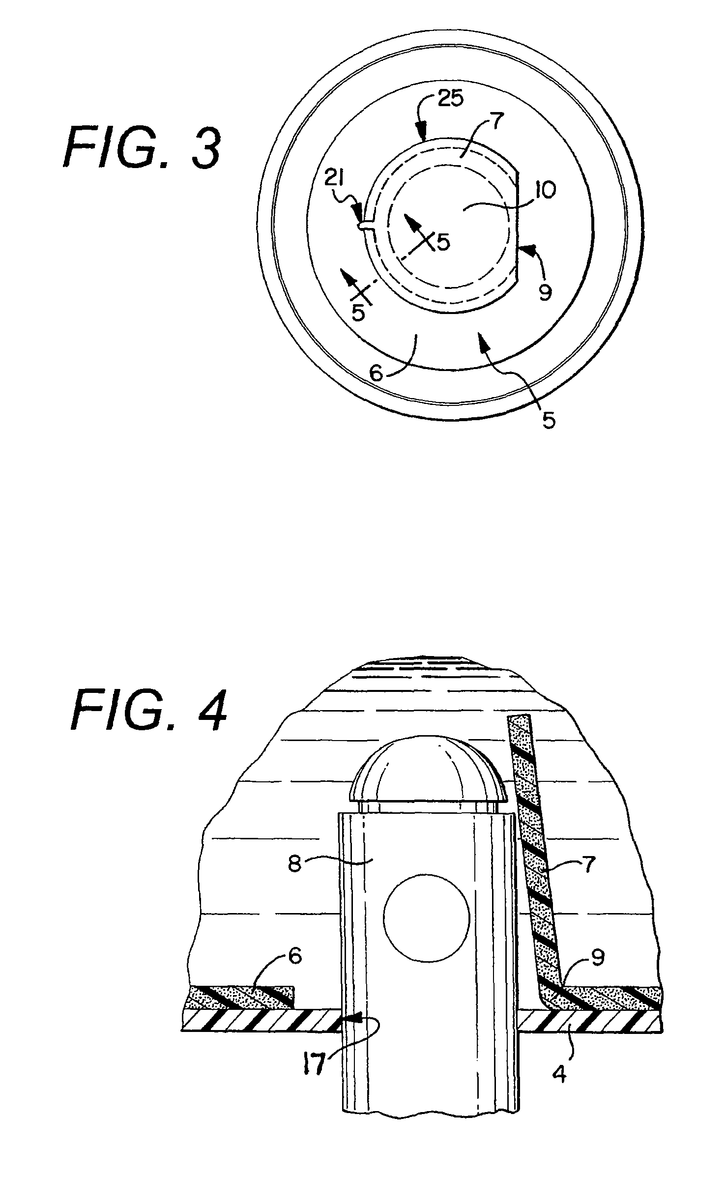 Probe actuated bottle cap and liner