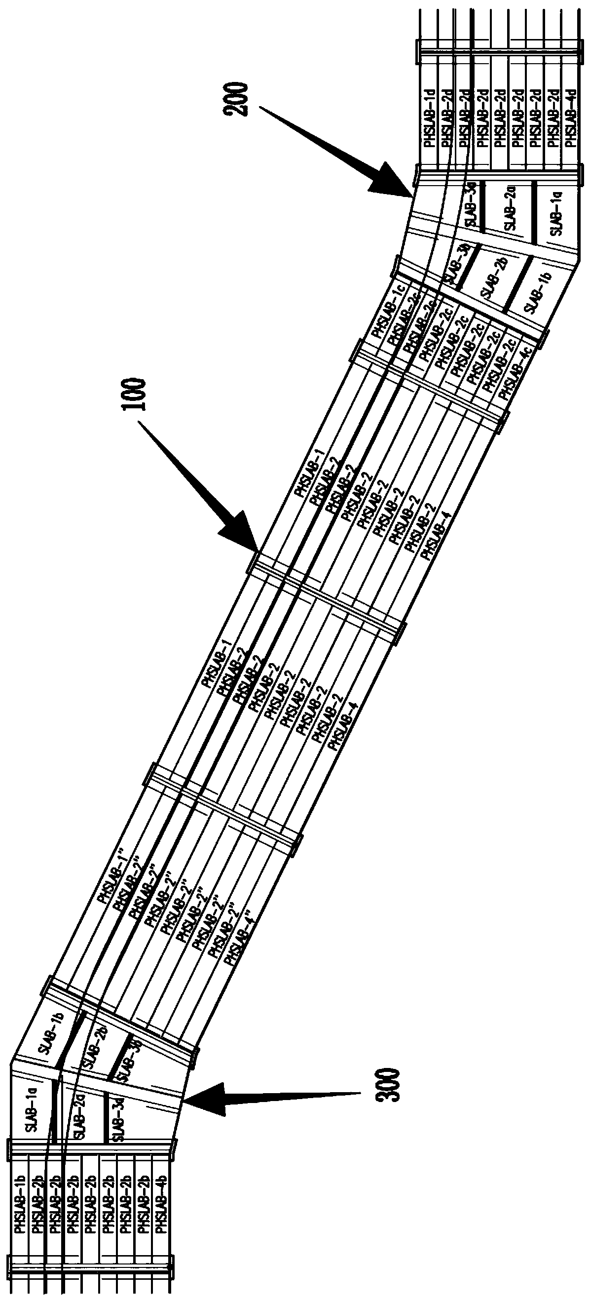 Corner arc track arrangement process