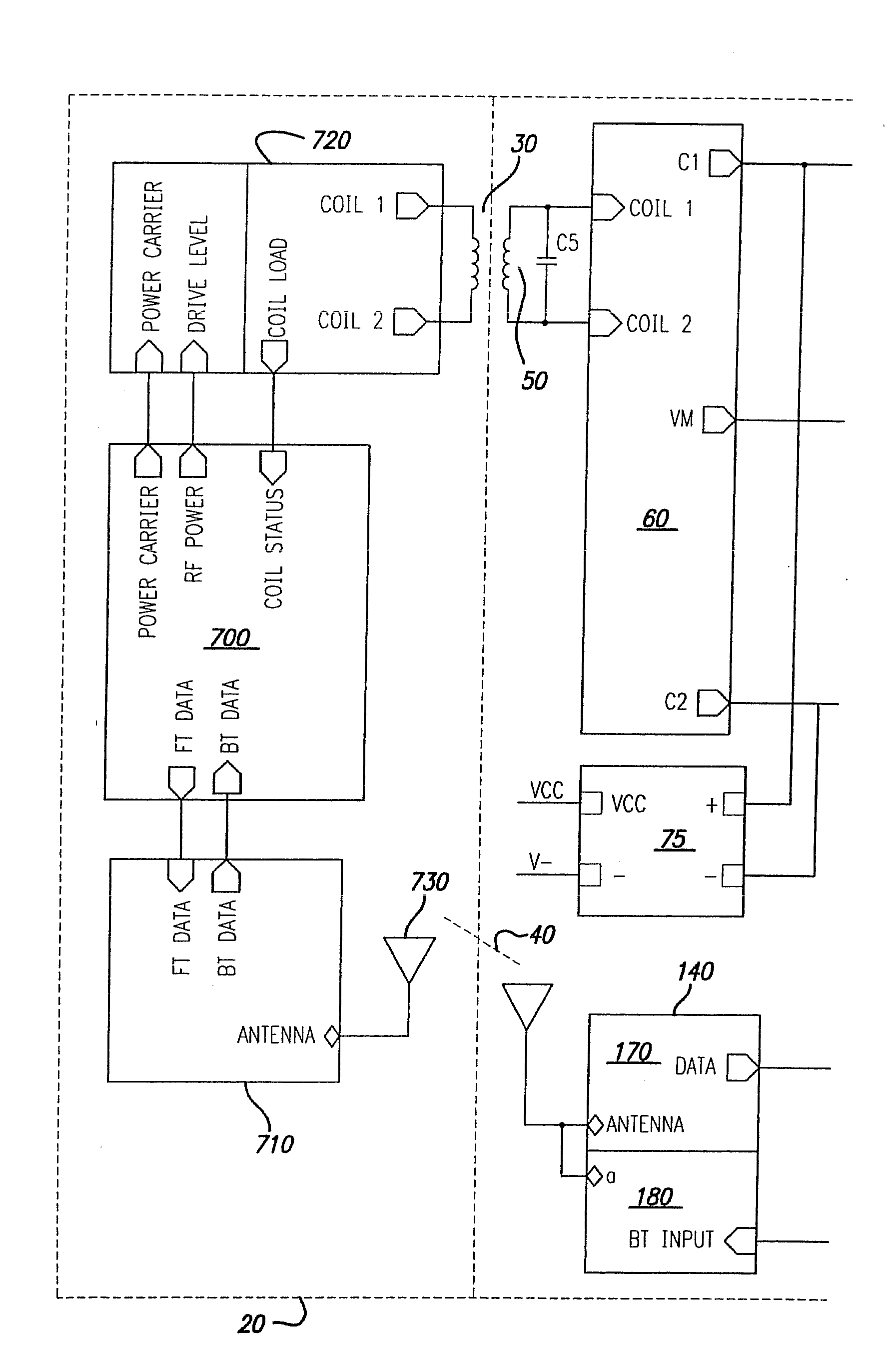 Power Scheme for Implant Stimulators on the Human or Animal Body