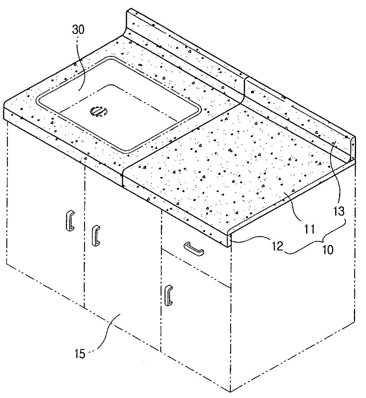 Method of manufacturing solid surface counter top
