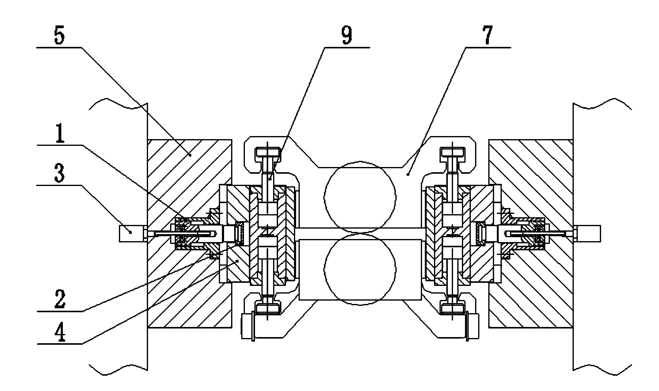 Direct type horizontal moving device of working roll