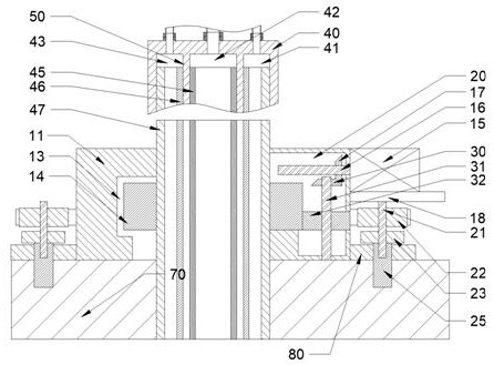 Material conveying drilling rescue device for mine collapse