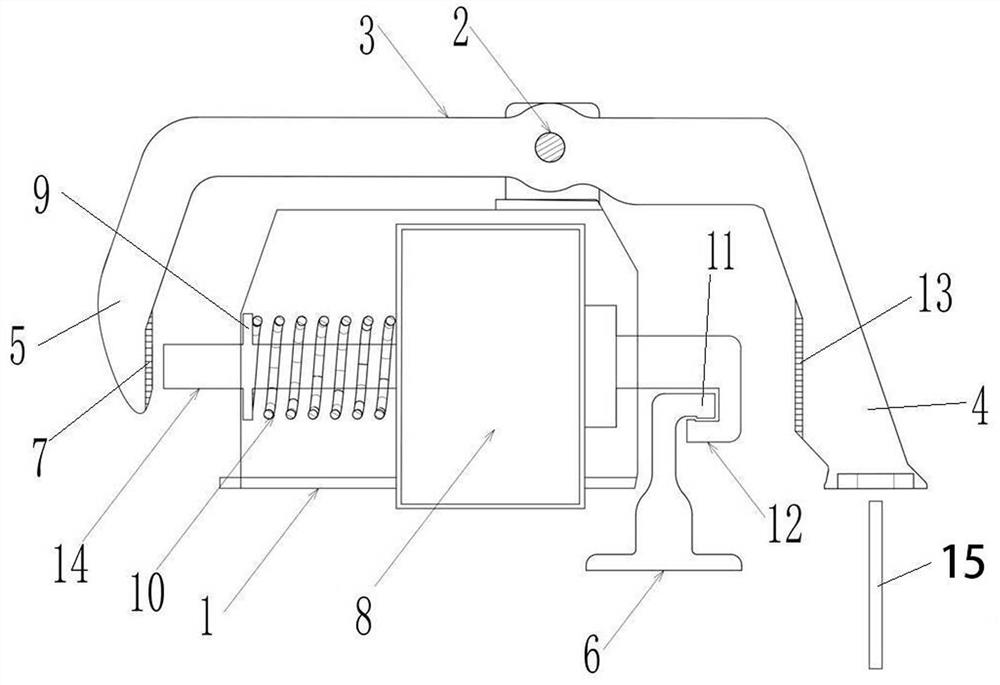 Electromagnetic lock mechanism of aircraft oxygen mask door assembly ...