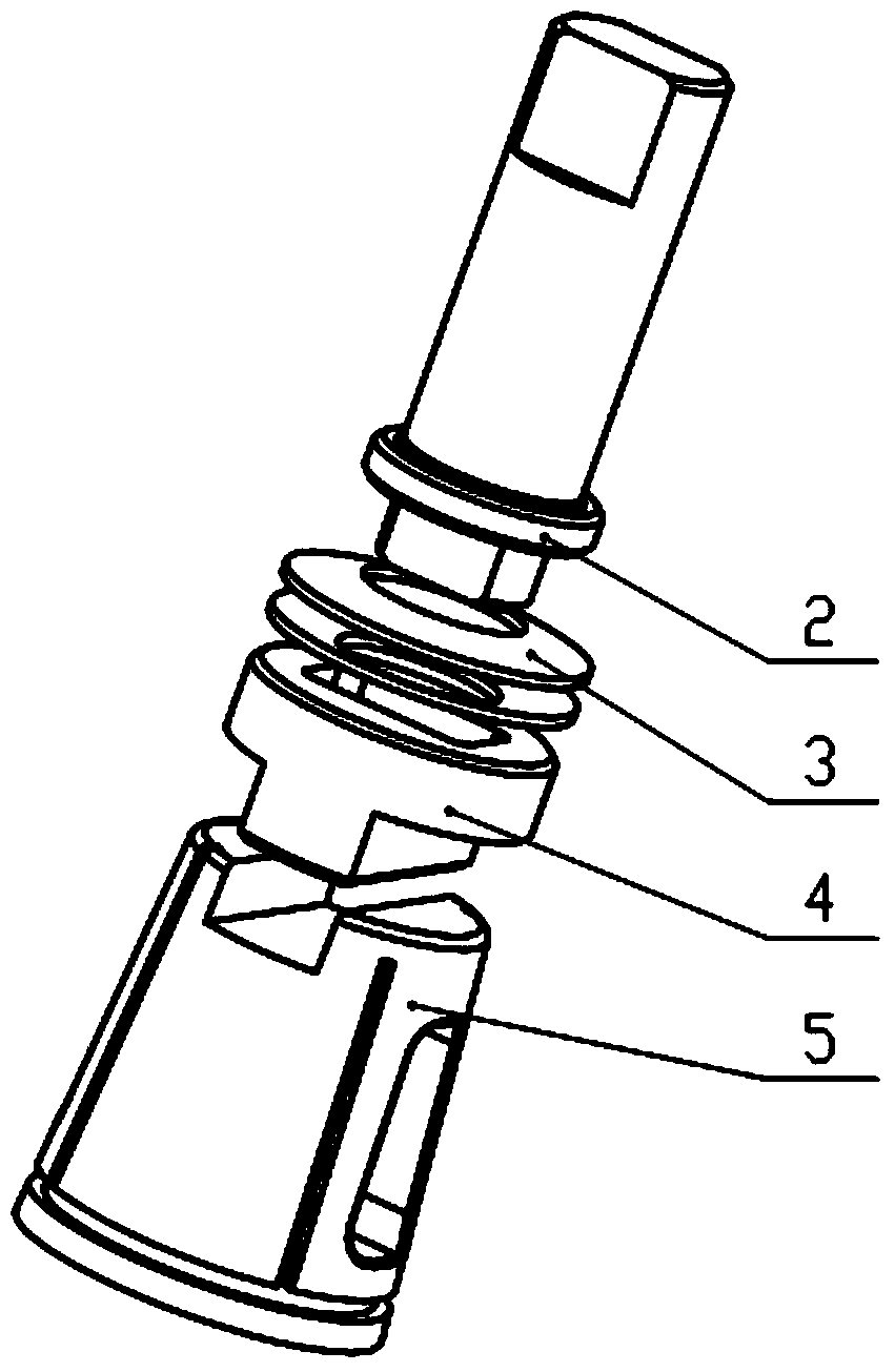 Pressure balance type inverted cock valve