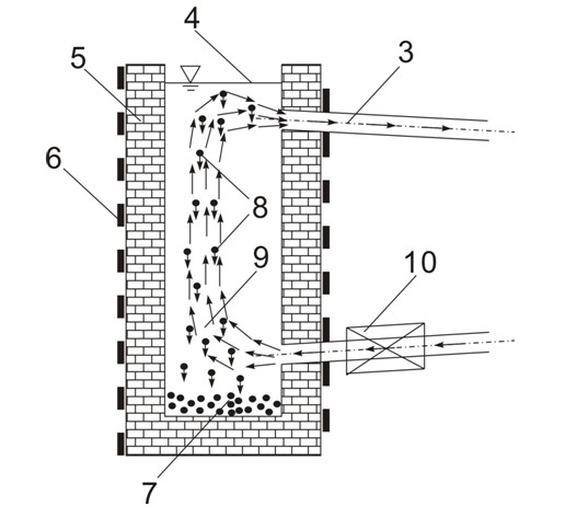 Method for removing iron through external circulation standing and cooling during continuous hot-dipping of zinc and aluminum