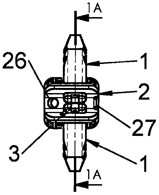 Anchoring device for a spinal implant, spinal implant and implantation instrumentation