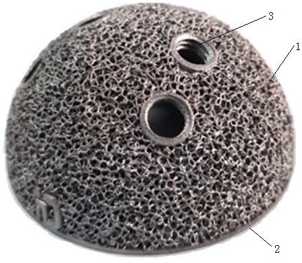Additive-manufactured porous tantalum metal acetabular outer cup and preparation method thereof