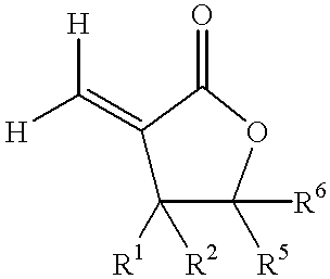 Coating compositions containing substituted and unsubstituted exomethylene lactone or lactam monomers