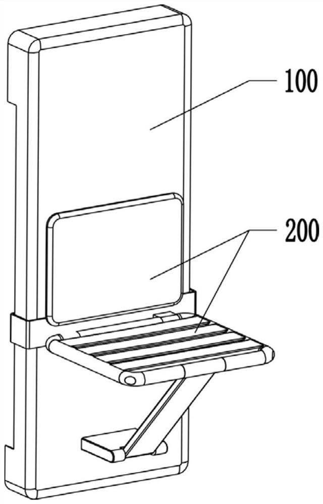 A power-assisted shower seat and a power-assisted method