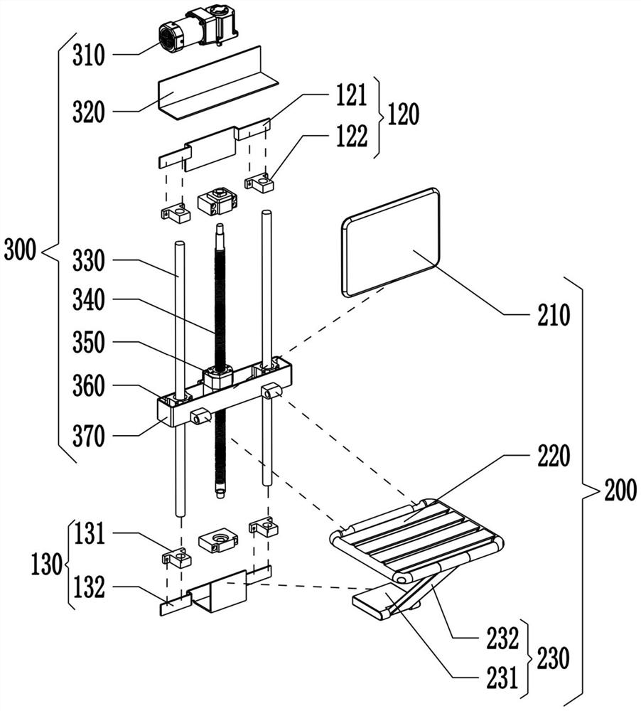 A power-assisted shower seat and a power-assisted method