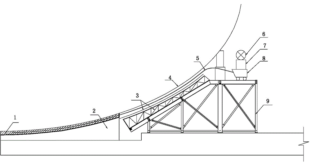 Construction method for performing pressure grouting in interlayer space between A layer concrete and CV bottom head of reactor building foundation of nuclear island