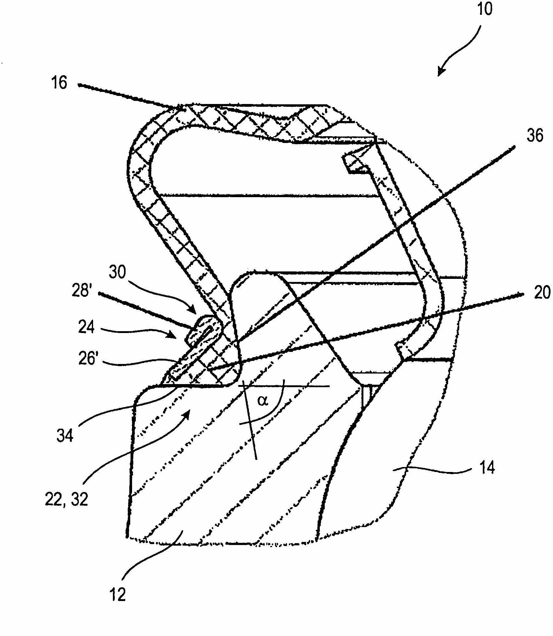 Ball joint and method for fastening a sealing bellows to a ball joint