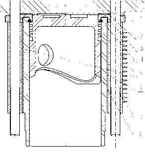 Floating cylinder liner mechanism for friction test of cylinder liner and piston in ignition state
