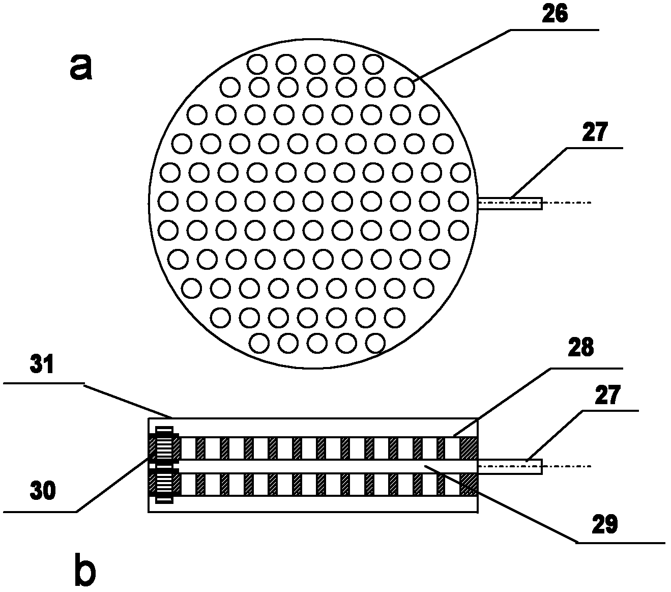 Large phase ratio liquid-liquid two-phase continuous extraction apparatus