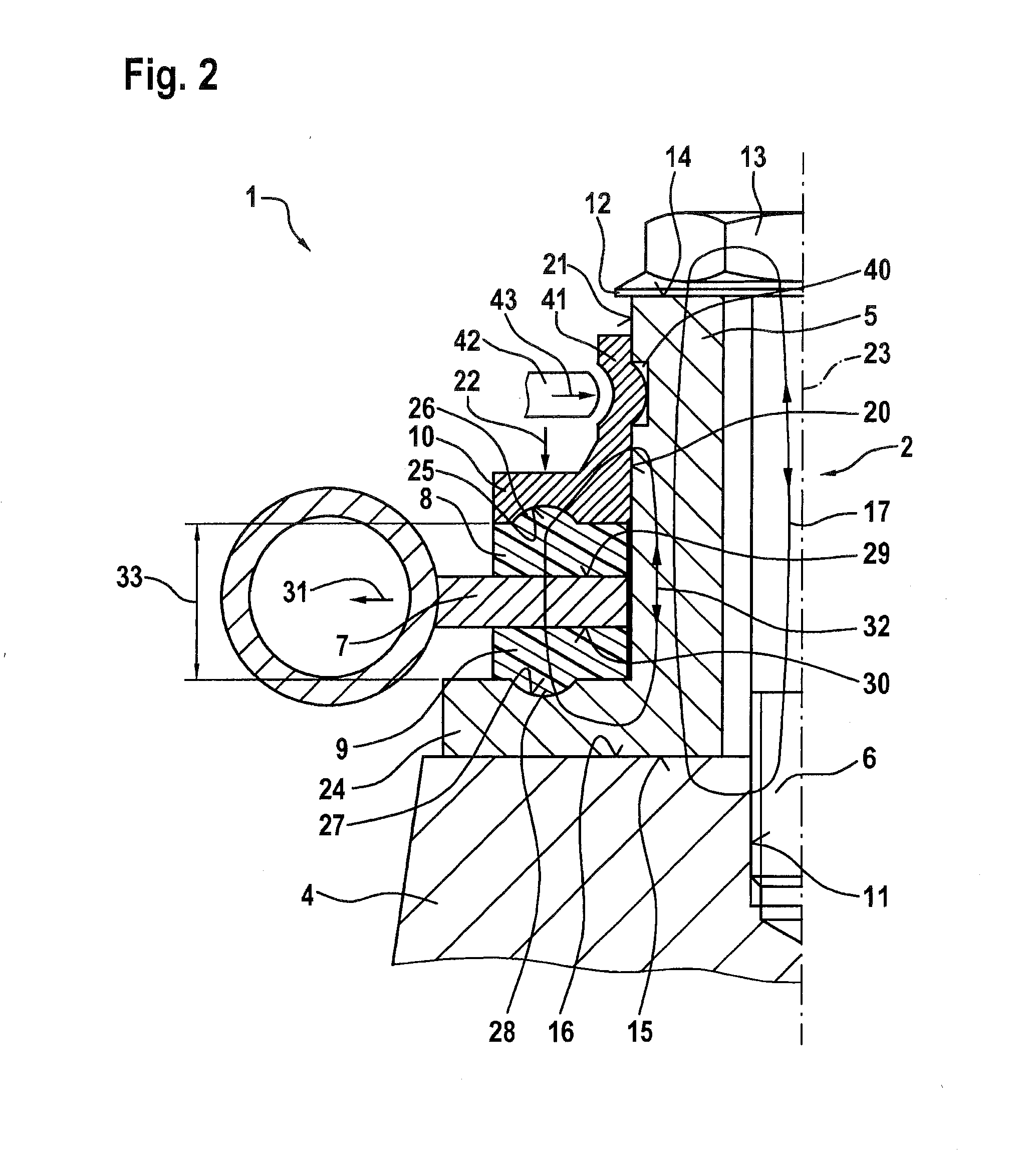 Holder for fastening a fuel distributor to an internal combustion engine