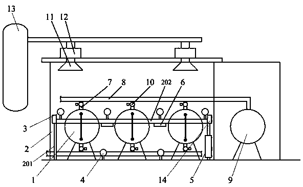 An anti-leakage monitoring system for chlorine storage tanks