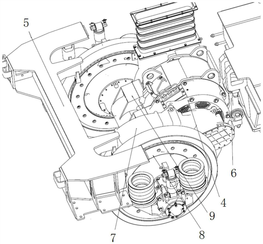 Locomotive driving device fault rescue device and rescue method