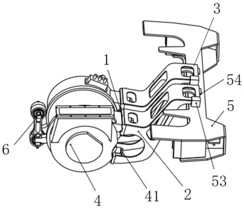 Locomotive driving device fault rescue device and rescue method