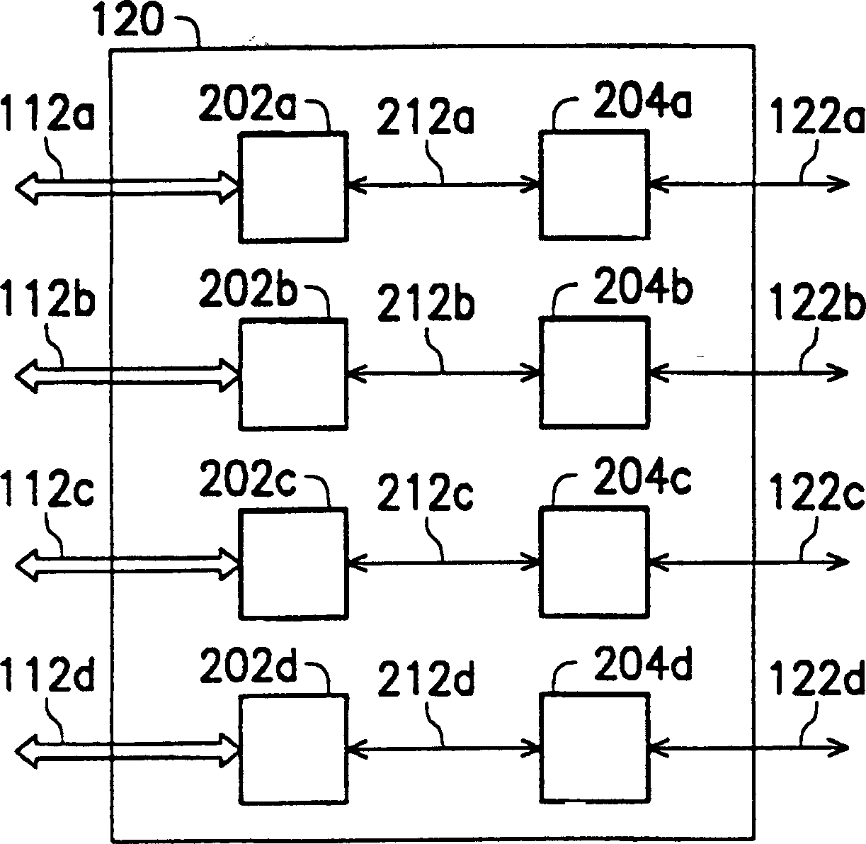 Disc array controller and storing system using same