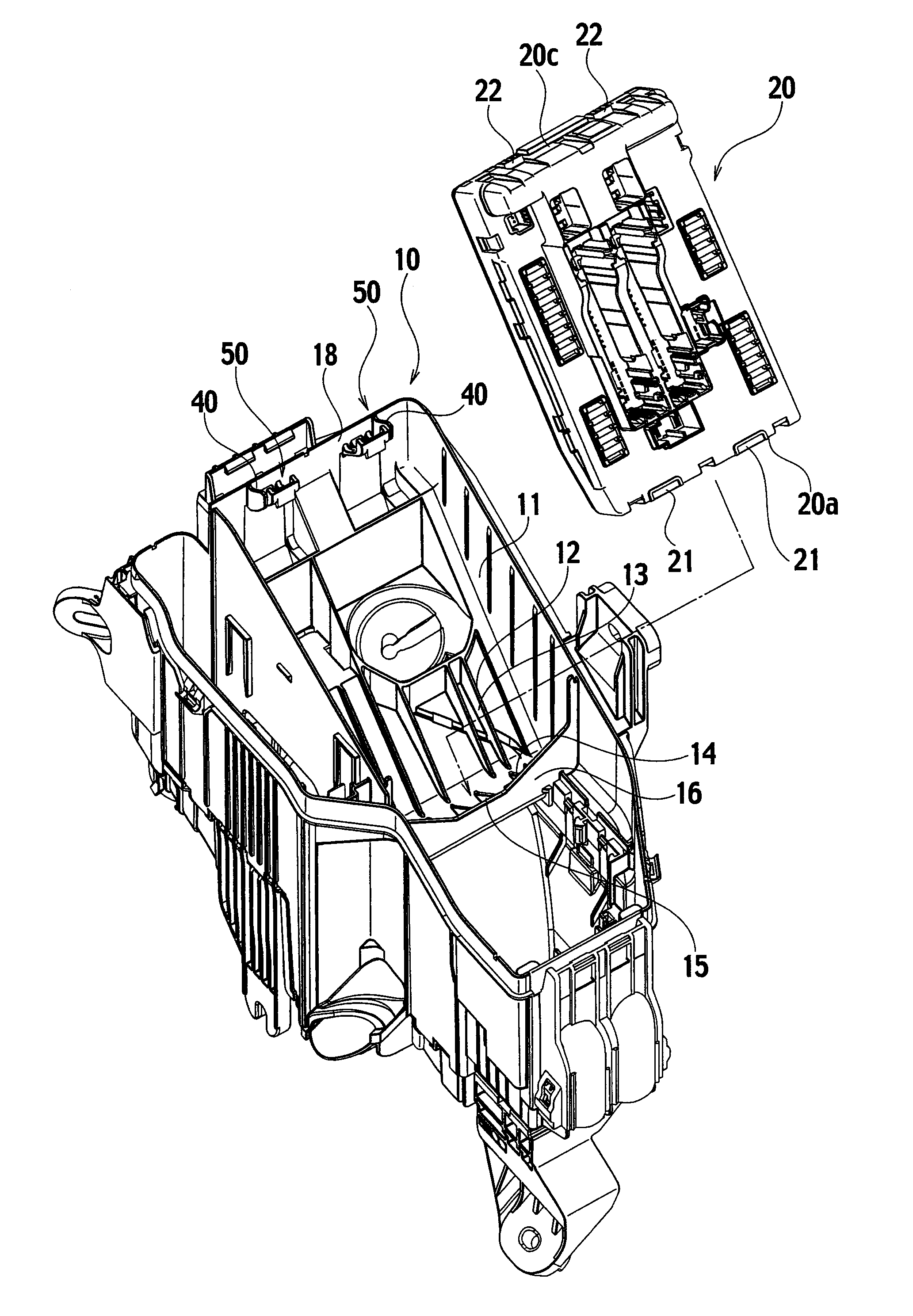 Lock Mechanism of Electric Connection Box