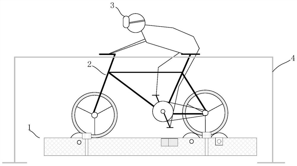 vr bicycle riding system