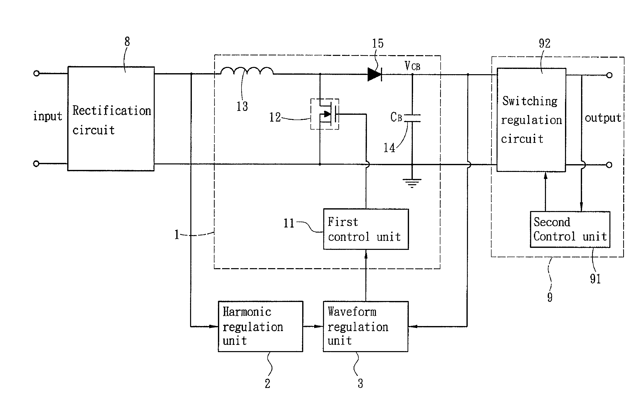 Means of eliminating electrolytic capacitor as the energy storage component in the single phase AD/DC two-stage converter