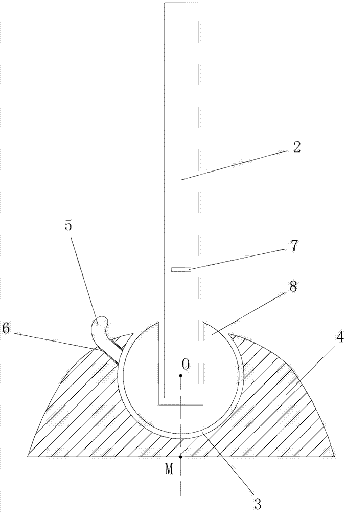 Measuring scale and measuring method for automatically-centralized level gauge