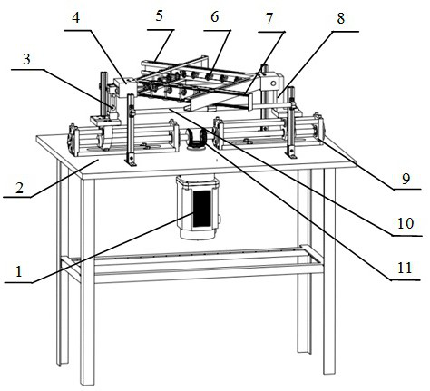 Multifunctional hyperelastic film biaxial tension test bench
