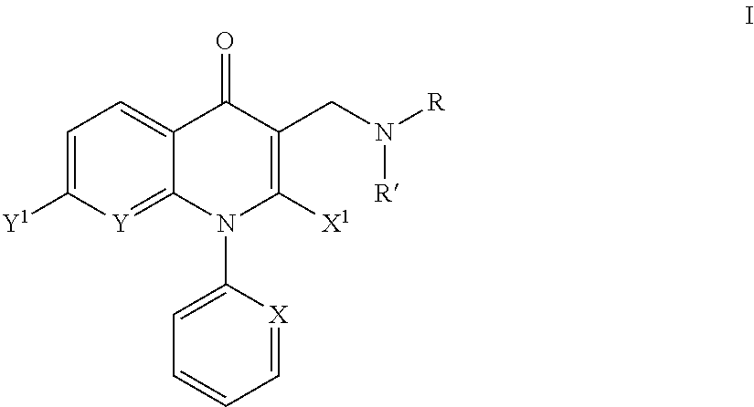Aminomethyl quinolone compounds