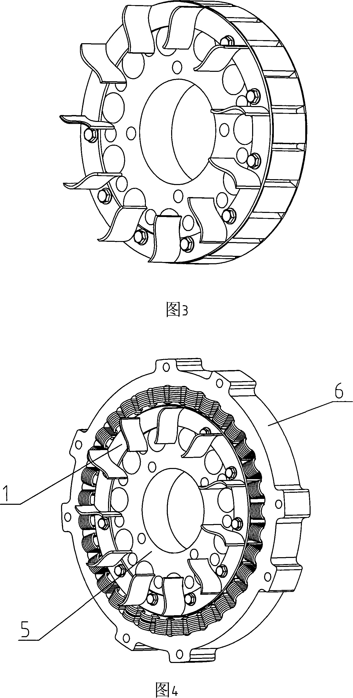 A cooling fan structure for permanent magnetic generator