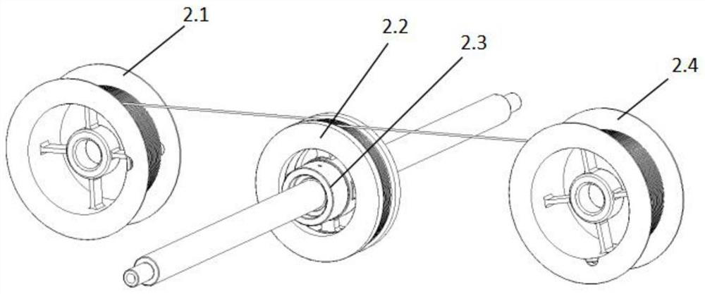 Magnetic fluid-based tension-free hollow-core microstructure optical fiber ring winding method