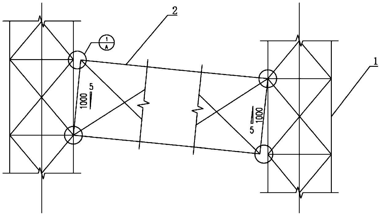 750 kV framework structure suitable for large-gradient site