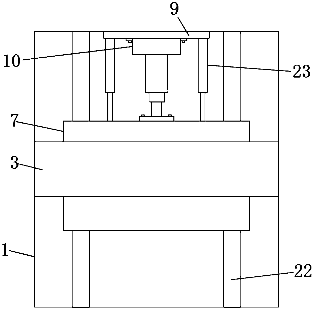 Metal cutting and fixing device for laser cutting technology