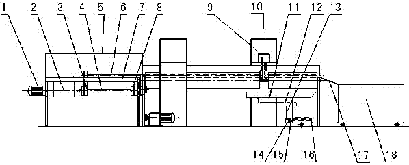 High-frequency automatic quenching machine for reverse gear shafts of transmission cases