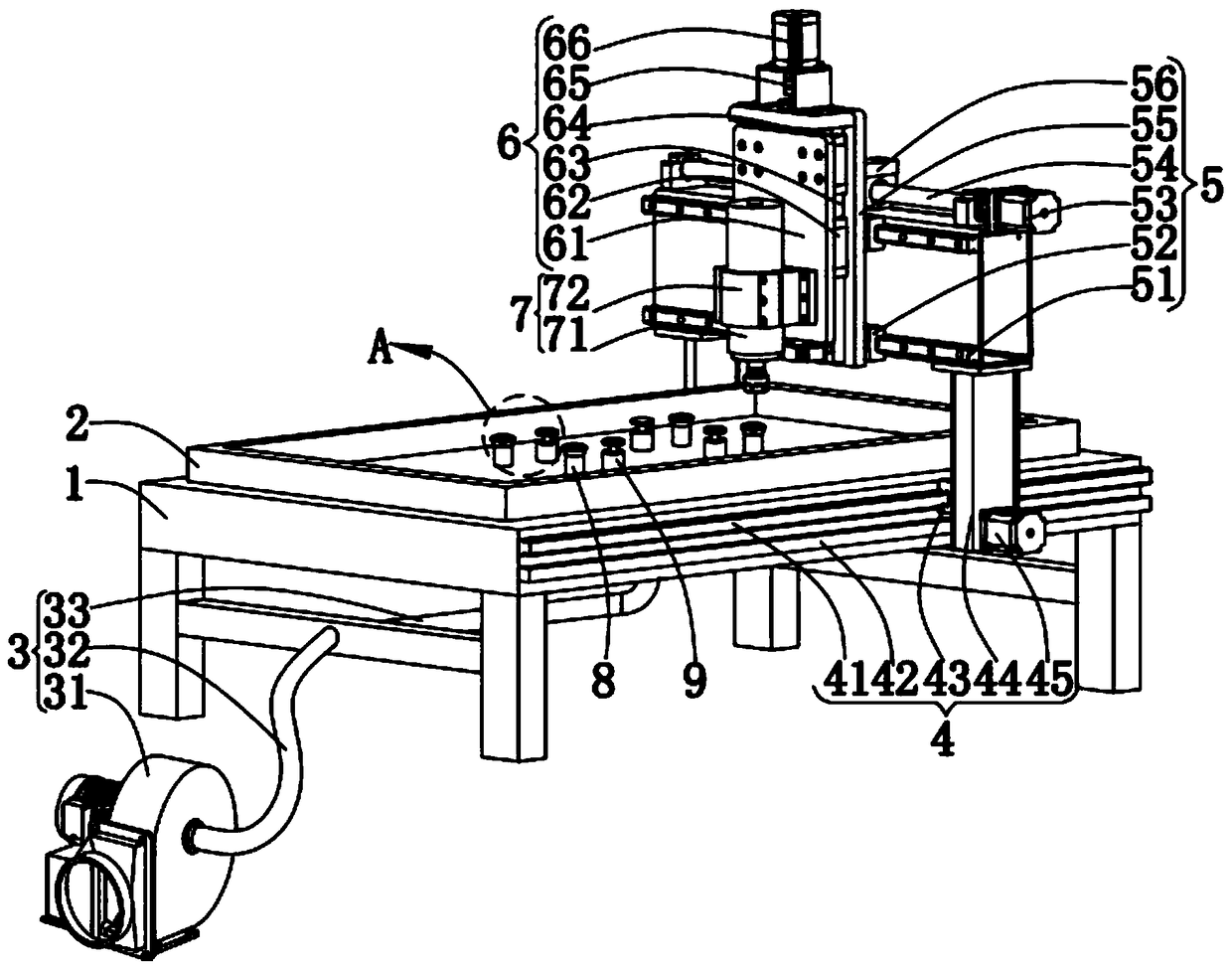 Special-shaped glass bevel edge polishing process processing system