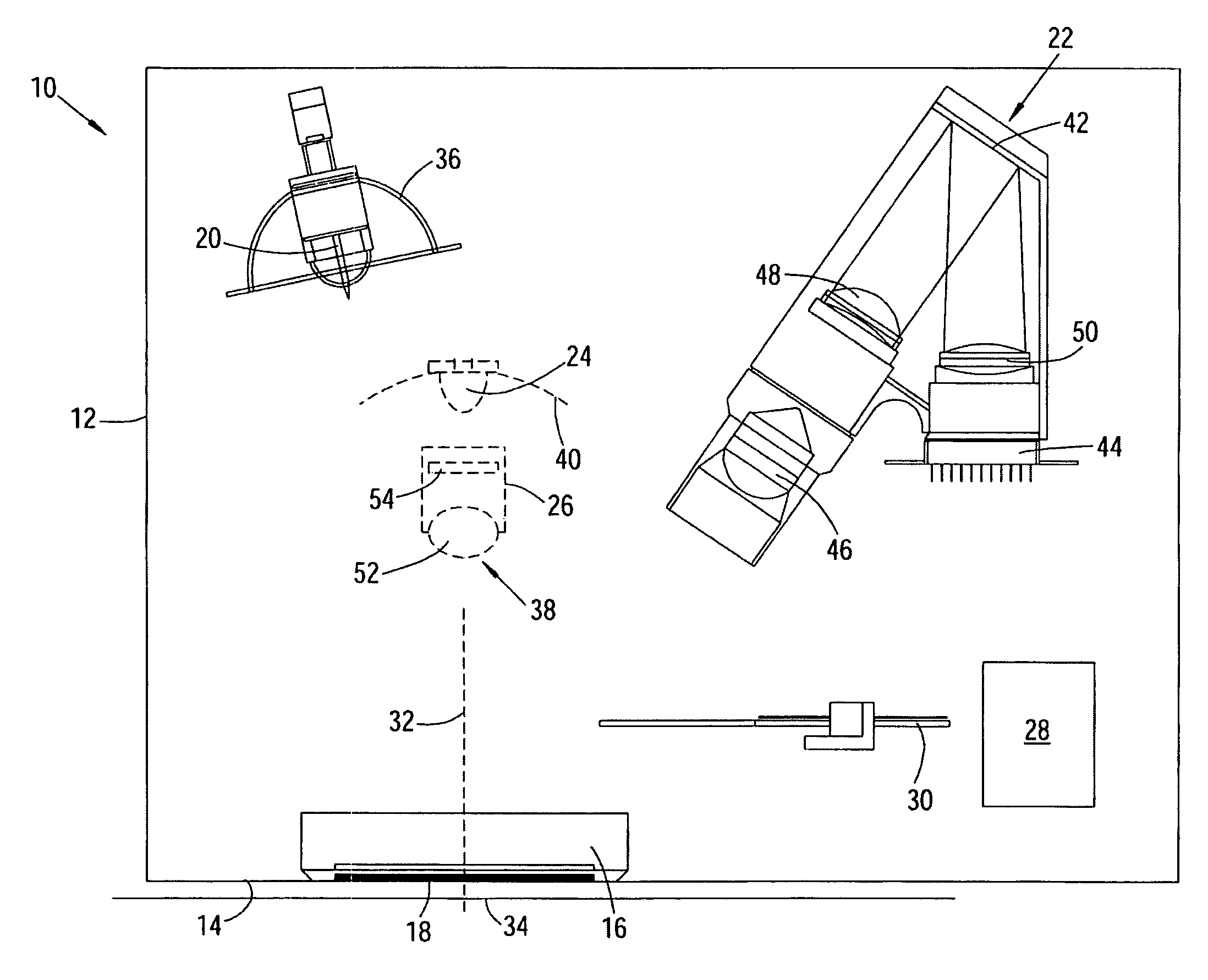 Measuring device for optical and spectroscopic examination of a sample