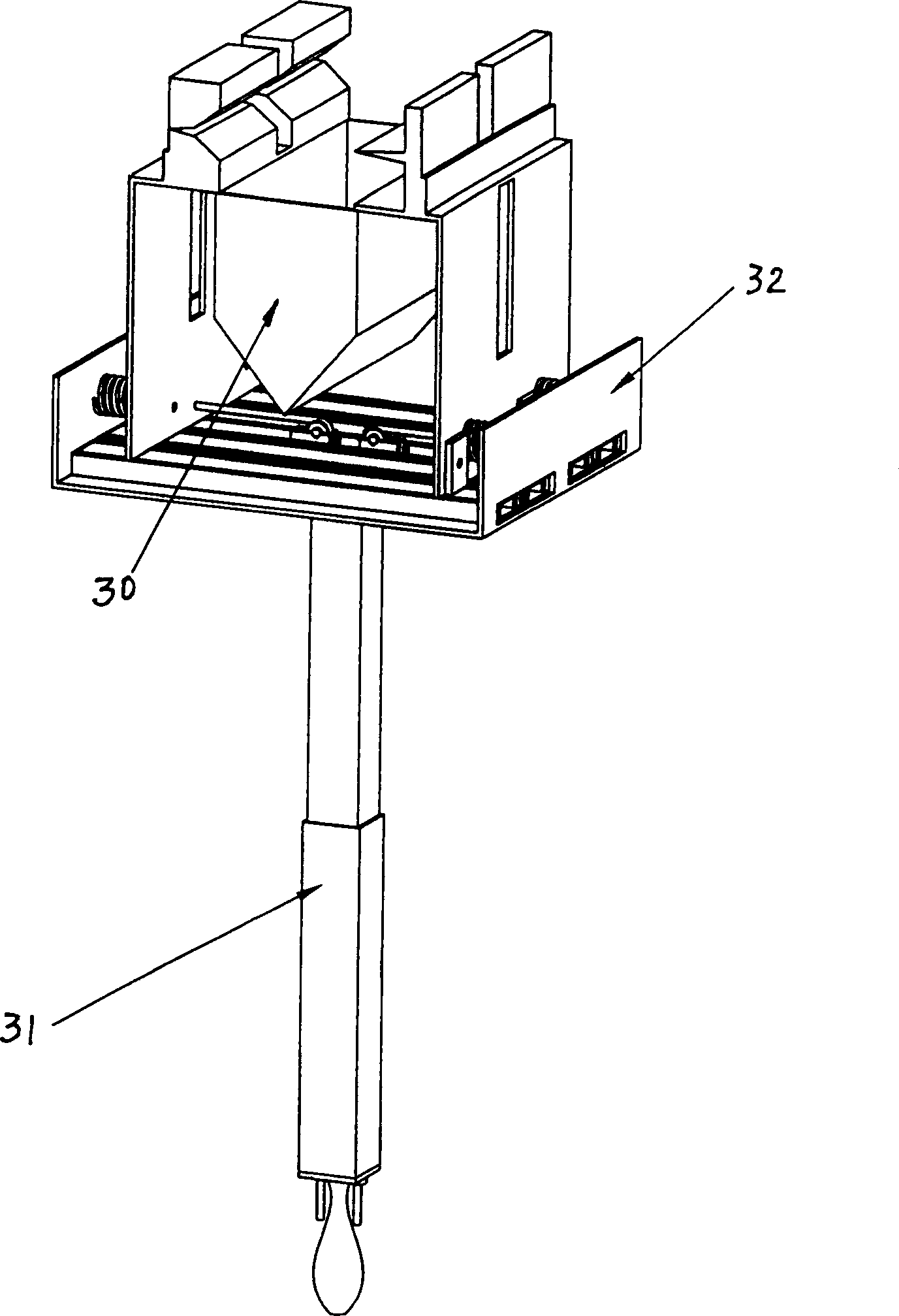 Automatic opening device for fruit bag