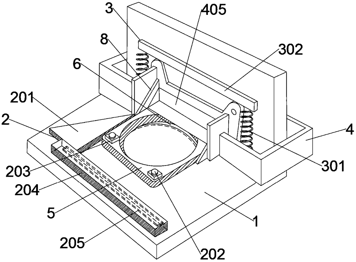 Forming device for machining of motor support