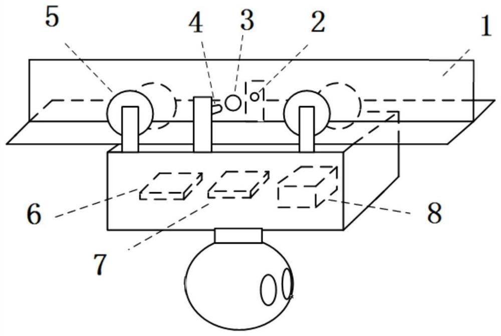 Track type inspection robot navigation positioning module and coarse and fine composite positioning method
